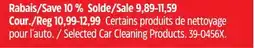 Canadian Tire Selected Car Cleaning Products offer