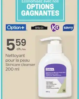 Proxim Option+ Skincare cleanser offer