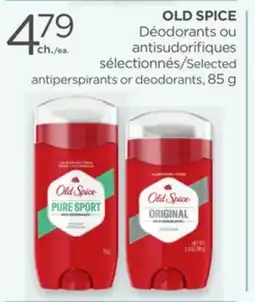 Proxim OLD SPICE Selected antiperspirants or deodorants offer