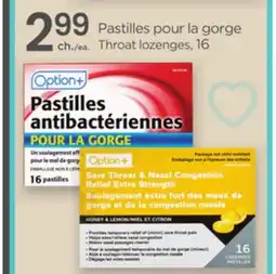 Proxim Option+ Throat lozenges offer