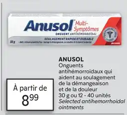 Brunet ANUSOL Onguents antihémorroïdaux qui aident au soulagement de la démangeaison et de la douleur offer