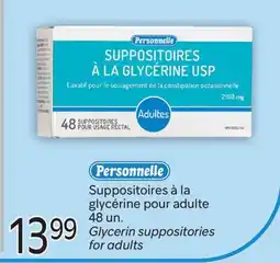 Brunet PERSONNELLE Suppositoires à la glycérine pour adulte offer