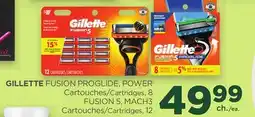 Proxim GILLETTE FUSION PROGLIDE, POWER Cartridges offer