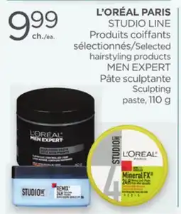 Proxim L'ORÉAL PARIS STUDIO LINE Selected hairstyling products, MEN EXPERT Sculpting paste offer