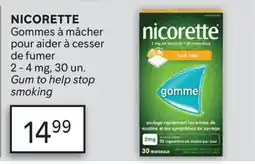 Brunet NICORETTE Gommes à mâcher pour aider à cesser de fumer offer