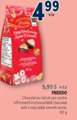 Familiprix FREDDO, Milk chocolate with a irresistible smooth centre, 80g offer