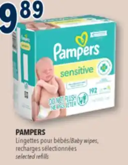 Familiprix PAMPERS, Baby wipes, recharges selected refills offer