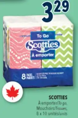 Familiprix SCOTTIES, To go, Tissues, 8 x 10 units offer