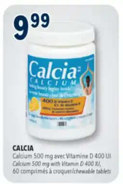 Familiprix Calcia Calcium Vitamin D orange smoothchew tablets 60un offer