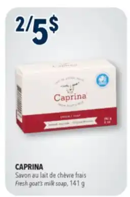 Familiprix CAPRINA, Fresh goat's milk soap offer