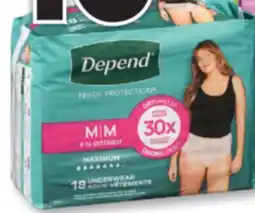 Familiprix DEPEND, Selected products and sizes offer