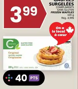 Rachelle-Bery Grocery COMPLIMENTS GLUTEN FROZEN WAFFLES offer