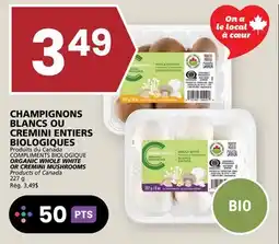 Rachelle-Bery Grocery COMPLIMENTS BIOLOGIQUE ORGANIC WHOLE WHITE OR CREMINI MUSHROOMS offer