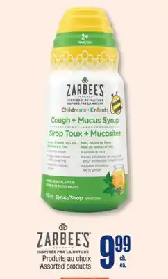 Jean Coutu ZARBEES Assorted products offer