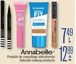 Jean Coutu Annabelle Selected makeup products offer