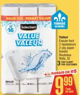 Jean Coutu SELECTION 2-ply paper towels offer