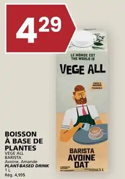 Rachelle-Bery Grocery VEGE ALL BARISTA PLANT-BASED DRINK offer