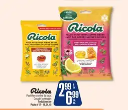 Jean Coutu RICOLA cough lozenges offer