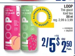Jean Coutu LOOP Iced tea offer