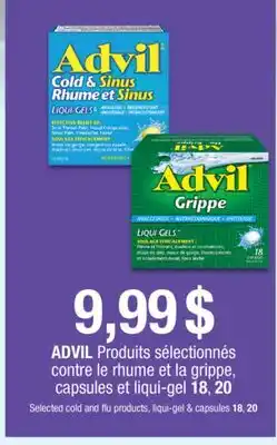 Jean Coutu ADVIL Selected cold and flu products, liqui-gel & capsules offer