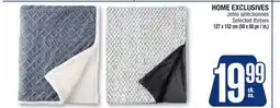 Jean Coutu HOME EXCLUSIVES Selected throws offer