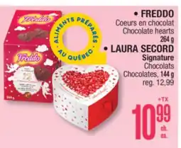 Jean Coutu FREDDO Chocolate hearts, LAURA SECORD Signature Chocolats offer