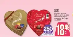 Jean Coutu LINDT Lindor Heart shaped box of chocolates offer