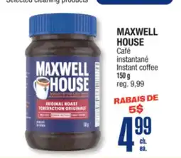 Jean Coutu MAXWELL HOUSE Instant coffee offer