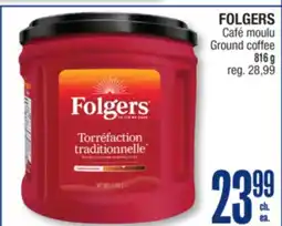 Jean Coutu FOLGERS Ground coffee offer