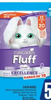 Jean Coutu CASCADES Selected bathroom tissue offer