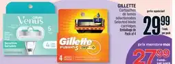 Jean Coutu GILLETTE Selected blade cartridges offer