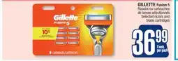 Jean Coutu GILLETTE Fusion 5 Selected razors and blade cartridges offer