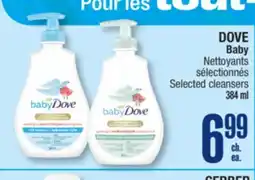 Jean Coutu DOVE Baby Selected cleansers offer
