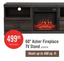 The Brick 60 Asher Fireplace TV Stand offer