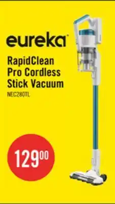 The Brick Eureka RapidClean Pro Cordless Stick Vacuum with LED Headlights - NEC280TLC offer
