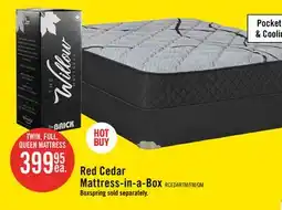 The Brick Springwall Red Cedar Tight Top Medium Queen Mattress-in-a-Box offer