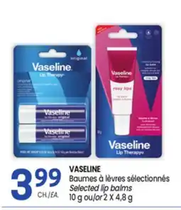 Uniprix VASELINE Baumes à lèvres sélectionnés/Selected lip balms offer