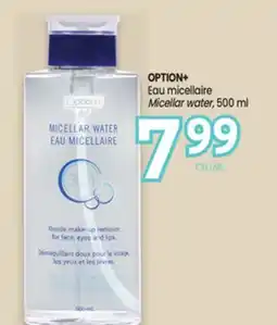 Uniprix OPTION+ Eau micellaire/Micellar water offer