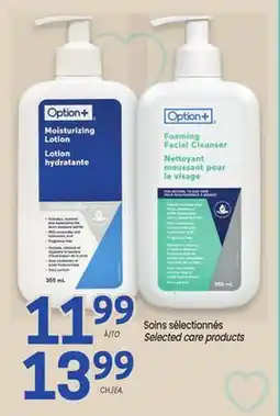 Uniprix OPTION+ Soins sélectionnés/Selected care products offer