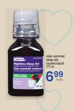 Uniprix OPTION+ Aide-sommeil/Sleep aid, Liquide/Liquid offer