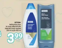 Uniprix OPTION+ Nettoyants pour le corps sélectionnés/Selected body washes offer