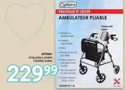 Uniprix OPTION+ Ambulateur pliable/Foldable walker offer