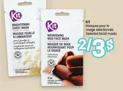 Uniprix KIT Masques pour le visage sélectionnés/Selected facial masks offer