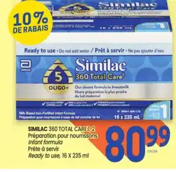 Uniprix SIMILAC 360 TOTAL CARE 1, 2 Préparation pour nourrissons/Infant formula offer
