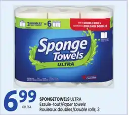 Uniprix SPONGETOWELS ULTRA Essuie-tout/Paper towels, Rouleaux doubles/Double rolls offer