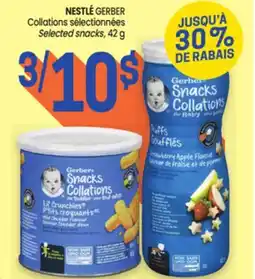 Uniprix NESTLÉ GERBER Collations sélectionnées/Selected snacks offer