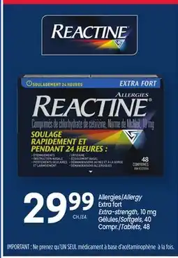 Uniprix REACTINE Allergies/Allergy offer