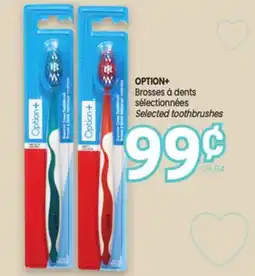 Uniprix OPTION+ Brosses à dents sélectionnées/Selected toothbrushes offer