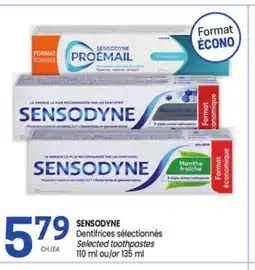 Uniprix SENSODYNE Dentifrices sélectionnés/ Selected toothpastes offer