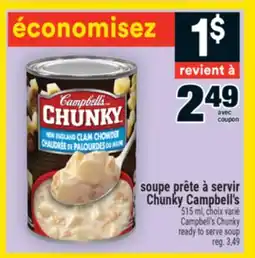 Super C soupe prête à servir Chunky Campbell's | Campbell's Chunky ready to serve soup offer